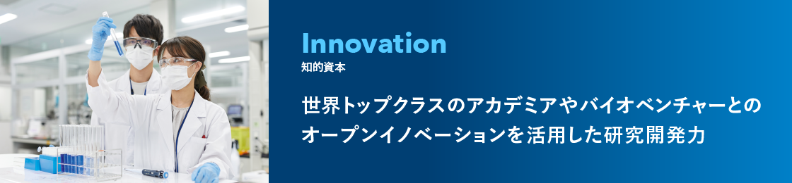 独自の創薬アプローチとオープンイノベーションをベースとした研究開発力